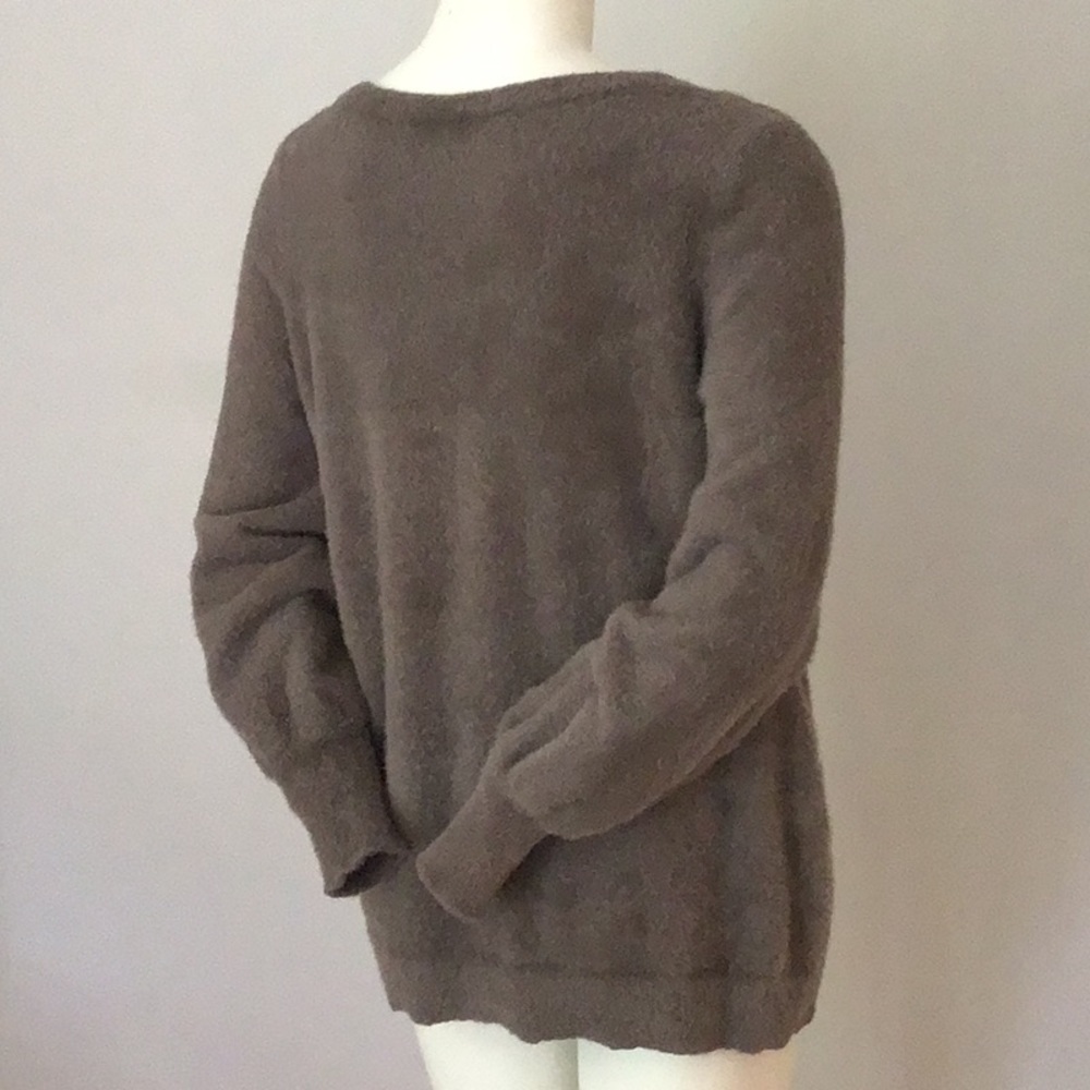 Chico’s Taupe Fuzzy Sweater